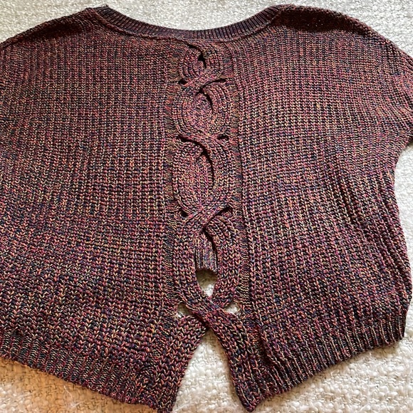 🍂 EXPRESS SIZE XS HIGH LOW OPEN BACK SWEATER - Picture 14 of 14